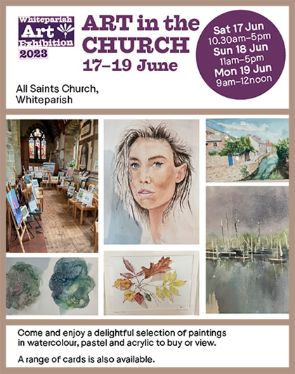 Poster for art exhibition in All Saints Church